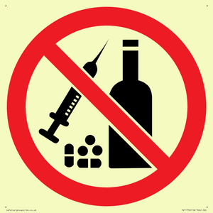 P908 Prohibition: No alcohol or drugs